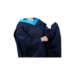 Customized Bachelor's Graduation Gown Designed Blue Yellow Silk Belt Graduation Gown Golden Hood Graduation Gown Academic Gown V-Neck Zipper Design Bachelor's Graduation Gown Hong Kong University of Science and Technology Graduation Gown Manufacturer DA52 Customized Bachelor's Graduation Gown Designed Blue Yellow Silk Belt Graduation Gown Golden Hood Graduation Gown Academic Gown V-Neck Zipper Design Bachelor's Graduation Gown Hong Kong University of Science and Technology Graduation Gown Manufacturer DA52
